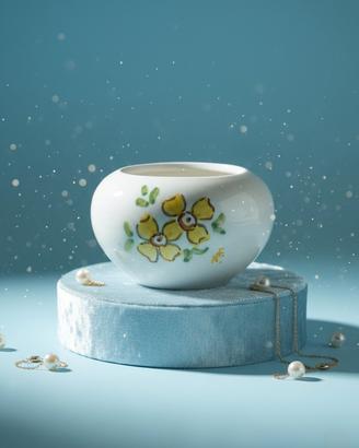 Raro portagioie vintage in ceramica 