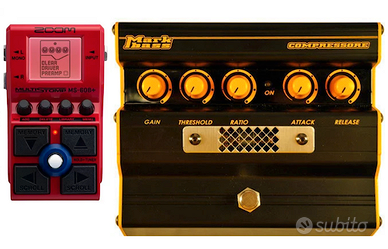 MARKBASS compressore +  MULTIEFFETTO ZOOM MS60b+