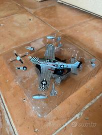 Modellino metallo aereo P-51 Mustang
