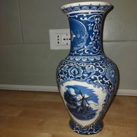 Vaso da fiori porcellana blu olanda