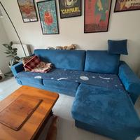 Divano letto con chaise longue