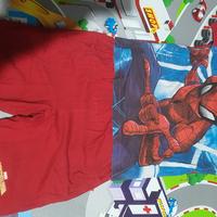 tshirt e pantaloncini spiderman 
