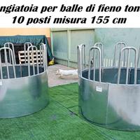 Mangiatoia per cavalli bovini vitelli 10 posti