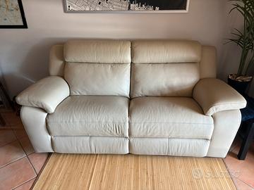 Divano relax 3 posti in pelle Poltronesofà Lavino