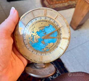RARISSIMOorologioTAVOLO"IMHOFworldTIMEclock"anni50