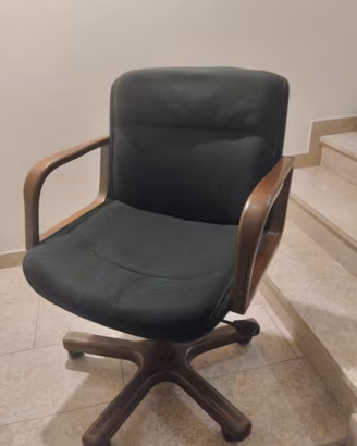 poltrona ufficio vintage anni 70 Biassono