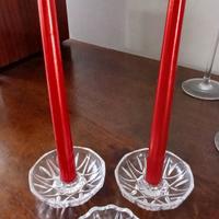Set portacandele e posacenere in vetro