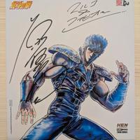 Shikishi Ken Il Guerriero Autografato Tetsuo Hara
