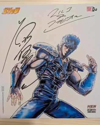Shikishi Ken Il Guerriero Autografato Tetsuo Hara