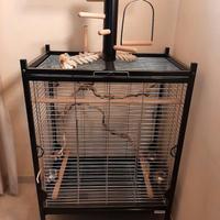 Voliera per pappagalli medio-grandi e grandi