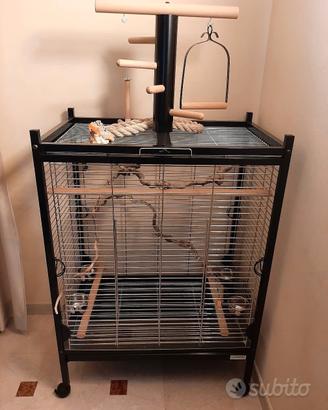 Voliera per pappagalli medio-grandi e grandi