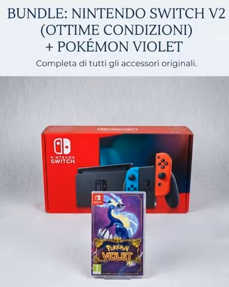 Nintendo switch 1 v2 + Pokémon Violet + gioco free