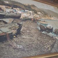 dipinto olio su tela antico