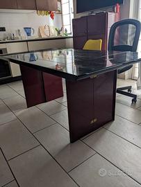 Tavolo nero (noce) pieghevole