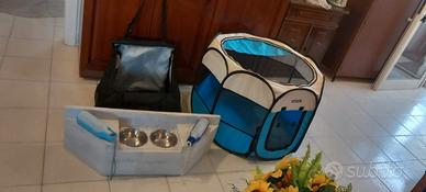 Box pieghevole box auto e accessori x cane o gatto