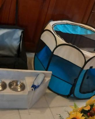 Box pieghevole box auto e accessori x cane o gatto