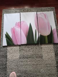 trittico con tulipani 