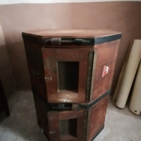 Mobile porta tv legno vintage industriale anni 50