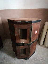 Mobile porta tv legno vintage industriale anni 50