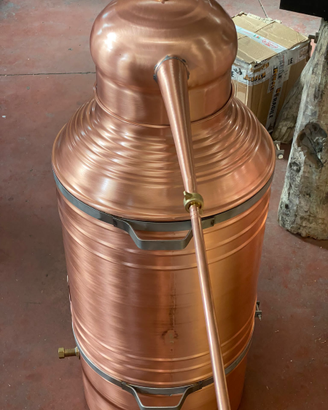 Alambicco distillatore a serpentina da 100 litri