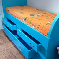 letto contenitore artigianale 