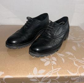 Francesine scarpe donna nere in vera pelle tg. 39