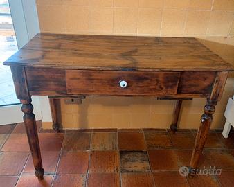 Antico tavolo tavolino scrittoio scrivania rustico