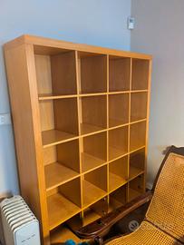libreria in legno di faggio modulabile