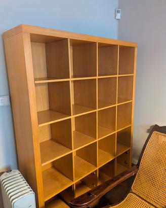 libreria in legno di faggio modulabile