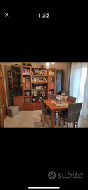 libreria +tavolo e 4 sedie