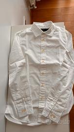Camicia Oxford in cotone Slim-Fit colore bianco
