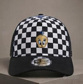 Cappello Titti Looney Tunes Scacchi Nero/Bianco
