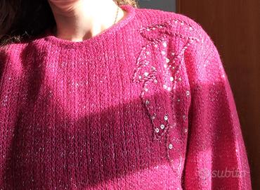 Maglia vintage L ,50%kid mohair 