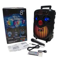 Cassa bluetooth portatile karaoke 300 watt pmpo 