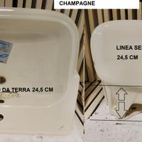 Lavabo semincasso Cidneo,colori bianco/champagne