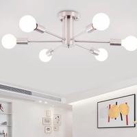 Lampada da soffitto moderna argento