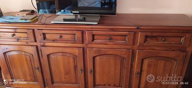Credenza stile arte povera in pino massello