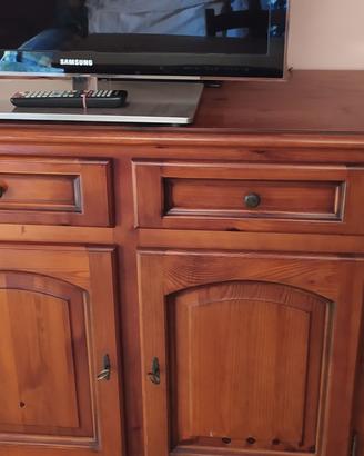 Credenza stile arte povera in pino massello