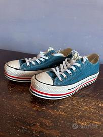 Scarpe donna Converse All Star con plateau 39