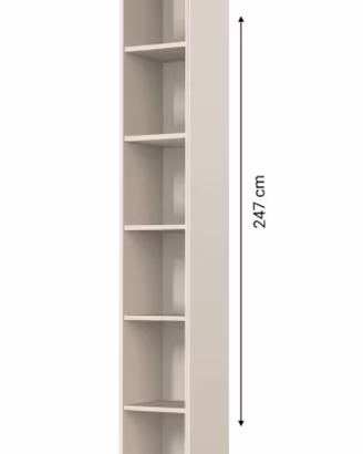 Piccola libreria ancora imballata
