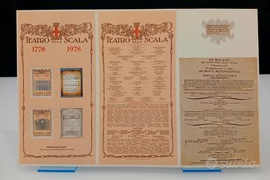 FOLDER 200° SCALA MILANO + BUSTA ANNULLO SPECIALE