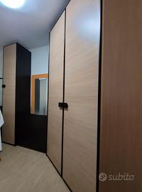 armadio con angolo cabina e cassettiera 