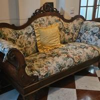 Divano Luigi Filippo - in legno noce