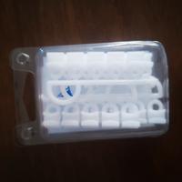 Ganci scorrevoli per tende – 20 pezzi bianchi