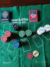 Set Poker Texas Hold'Em 100 Fiches+2  mazzi