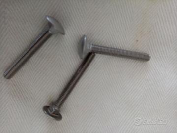 200 Bulloni Testa Tonda Acciaio Inox A2 6x50