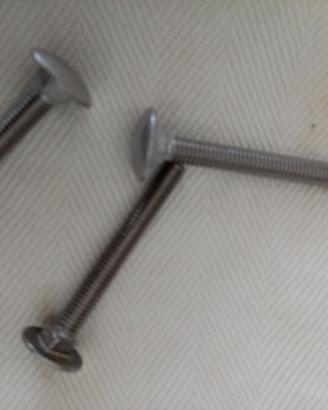 200 Bulloni Testa Tonda Acciaio Inox A2 6x50