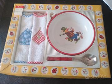 Set bavaglini + piatto+ cuchiaio