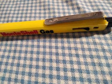 Penna vintage monteshell gas anni 80