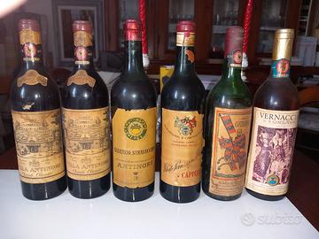 bottiglie  vino da collezione